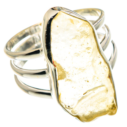 Libyan Desert Glass Rings handcrafted by Ana Silver Co - RING90609