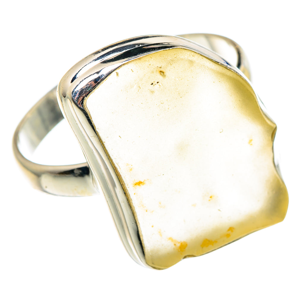 Libyan Desert Glass Rings handcrafted by Ana Silver Co - RING90610 - Photo 2