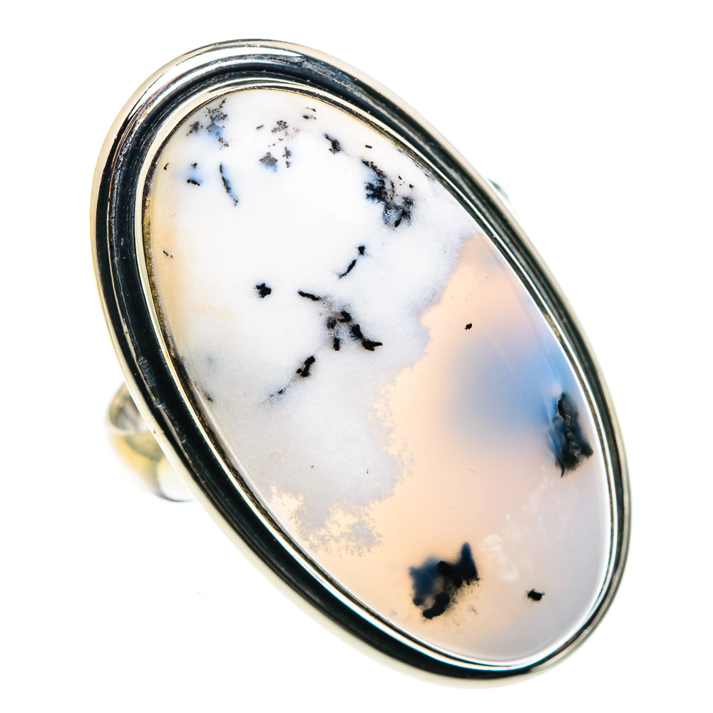 Dendritic Opal Rings handcrafted by Ana Silver Co - RING90620