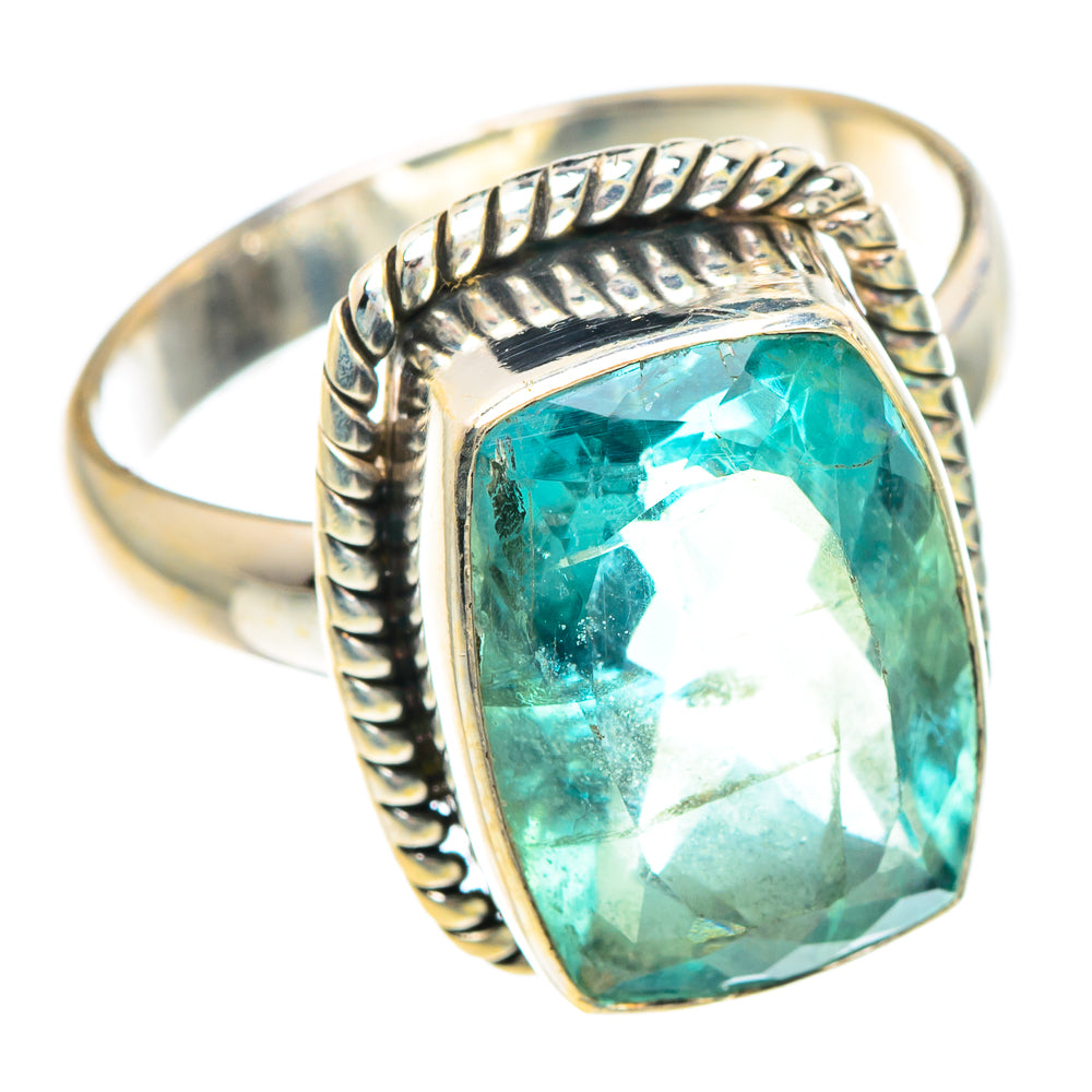 Green Fluorite Rings handcrafted by Ana Silver Co - RING90629