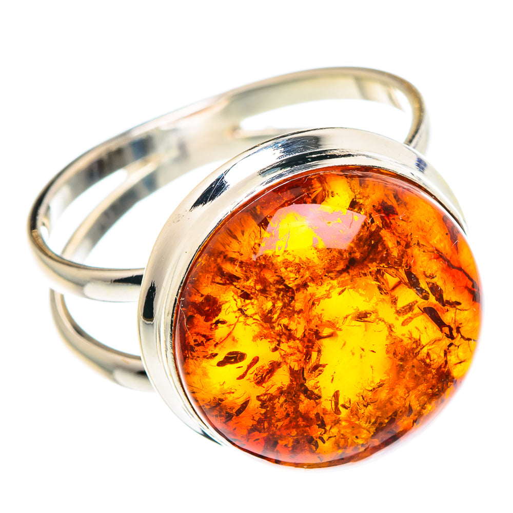 Baltic Amber Rings handcrafted by Ana Silver Co - RING90634