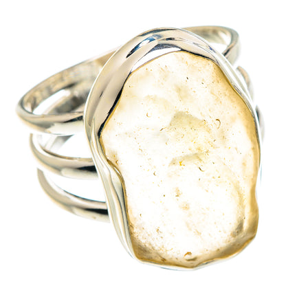 Libyan Desert Glass Rings handcrafted by Ana Silver Co - RING90637