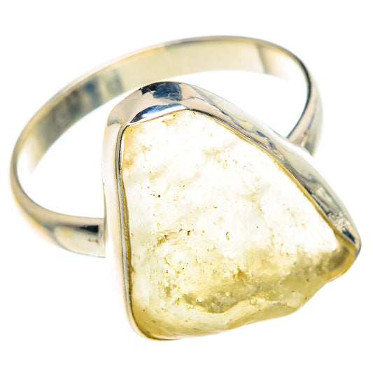 Libyan Desert Glass Rings handcrafted by Ana Silver Co - RING90638 - Photo 2