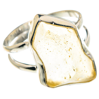 Libyan Desert Glass Rings handcrafted by Ana Silver Co - RING90639 - Photo 2