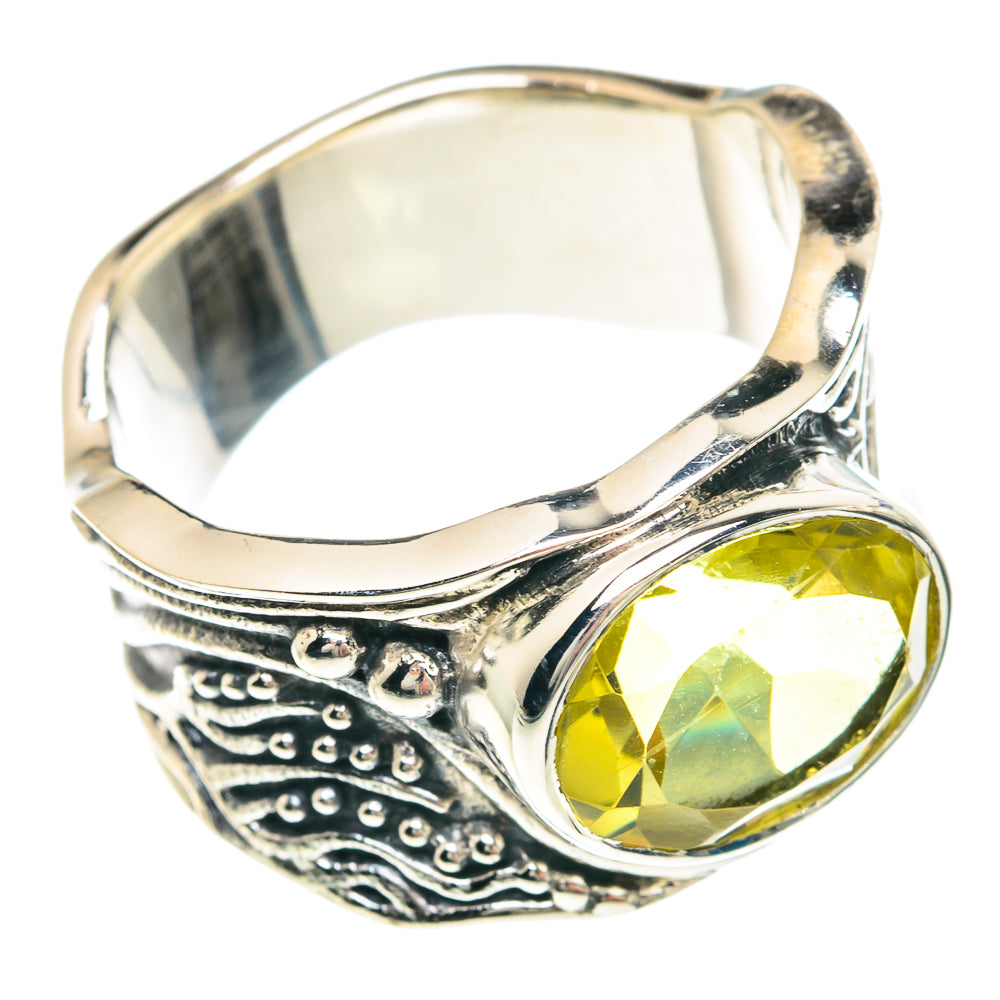 Lemon Quartz Rings handcrafted by Ana Silver Co - RING90657
