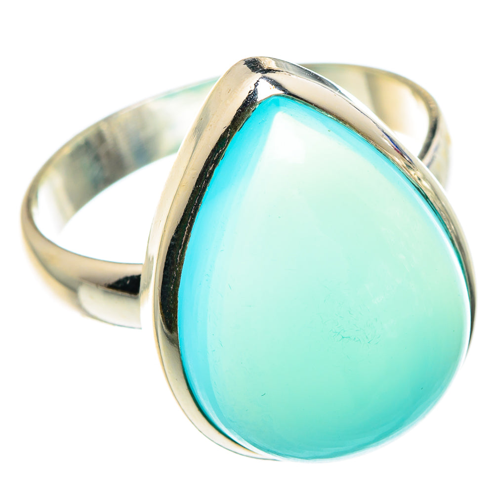 Aqua Chalcedony Rings handcrafted by Ana Silver Co - RING90662