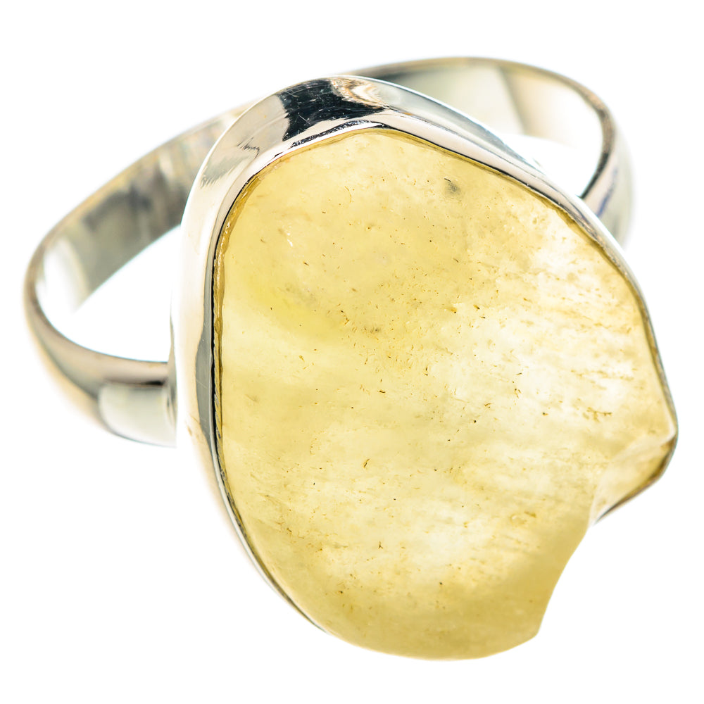 Libyan Desert Glass Rings handcrafted by Ana Silver Co - RING90671