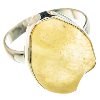 Libyan Desert Glass Rings handcrafted by Ana Silver Co - RING90671