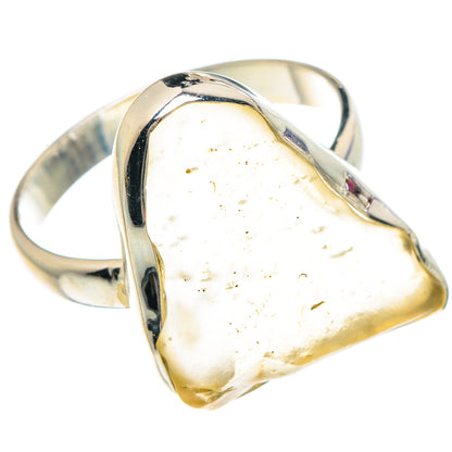 Libyan Desert Glass Rings handcrafted by Ana Silver Co - RING90672 - Photo 2