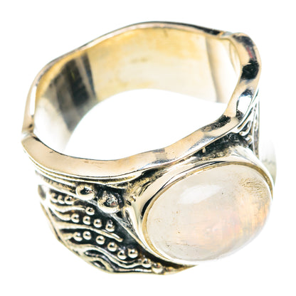 Rainbow Moonstone Rings handcrafted by Ana Silver Co - RING90687 - Photo 2