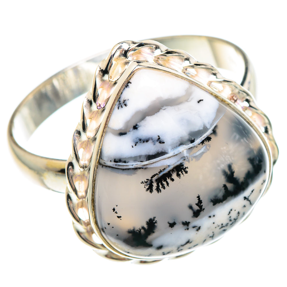 Dendritic Opal Rings handcrafted by Ana Silver Co - RING90688
