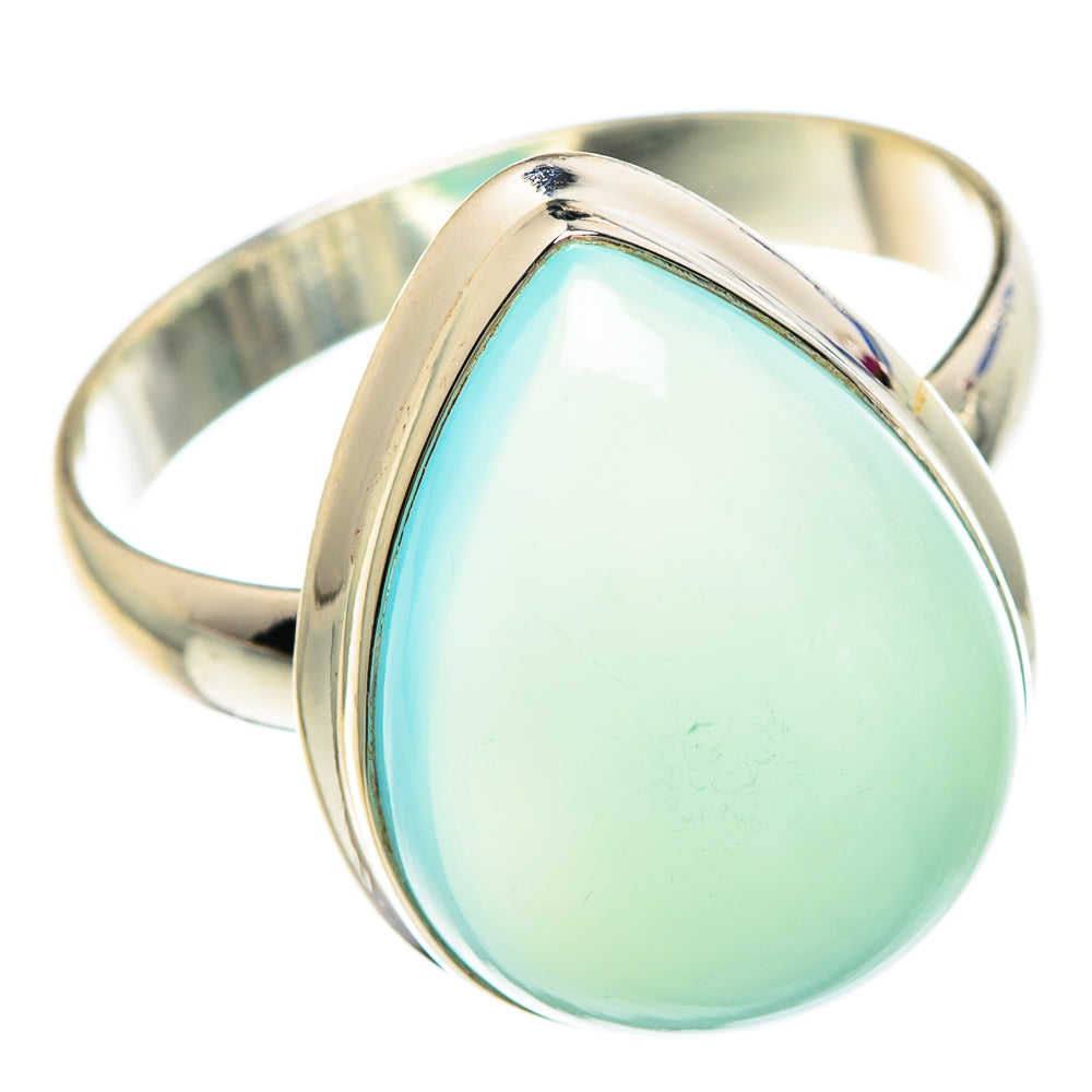 Aqua Chalcedony Rings handcrafted by Ana Silver Co - RING90692