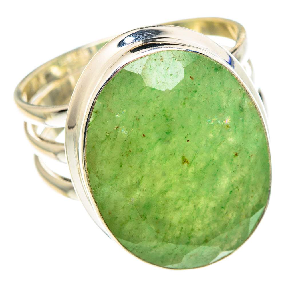 Green Aventurine Rings handcrafted by Ana Silver Co - RING90697