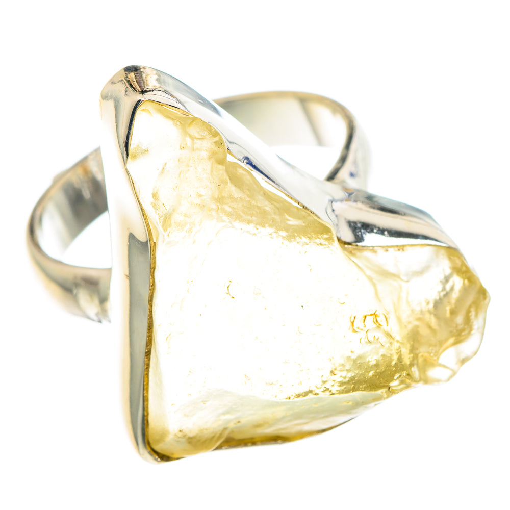 Libyan Desert Glass Rings handcrafted by Ana Silver Co - RING90703