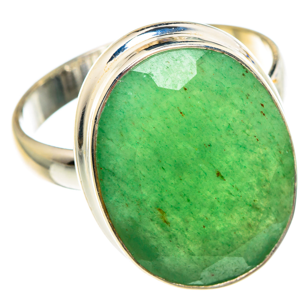 Green Aventurine Rings handcrafted by Ana Silver Co - RING90729