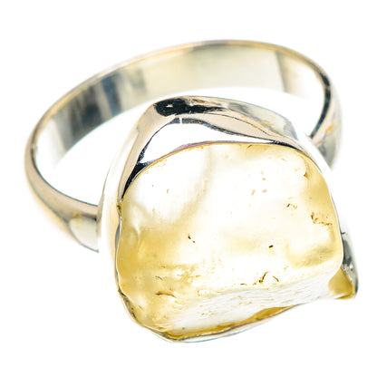 Libyan Desert Glass Rings handcrafted by Ana Silver Co - RING90732 - Photo 2