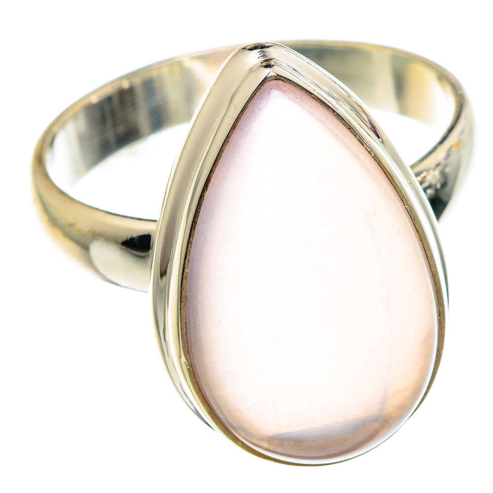 Rose Quartz Rings handcrafted by Ana Silver Co - RING90738