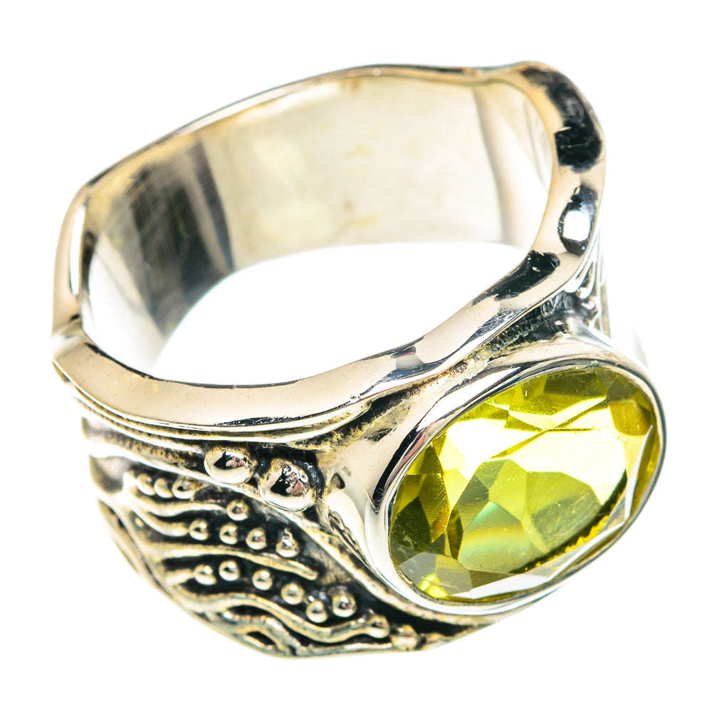 Lemon Quartz Rings handcrafted by Ana Silver Co - RING90747