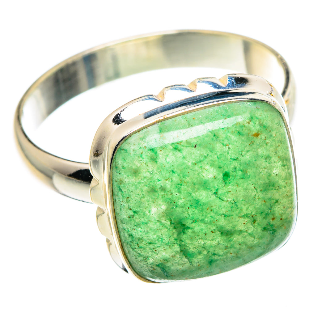 Green Aventurine Rings handcrafted by Ana Silver Co - RING90757