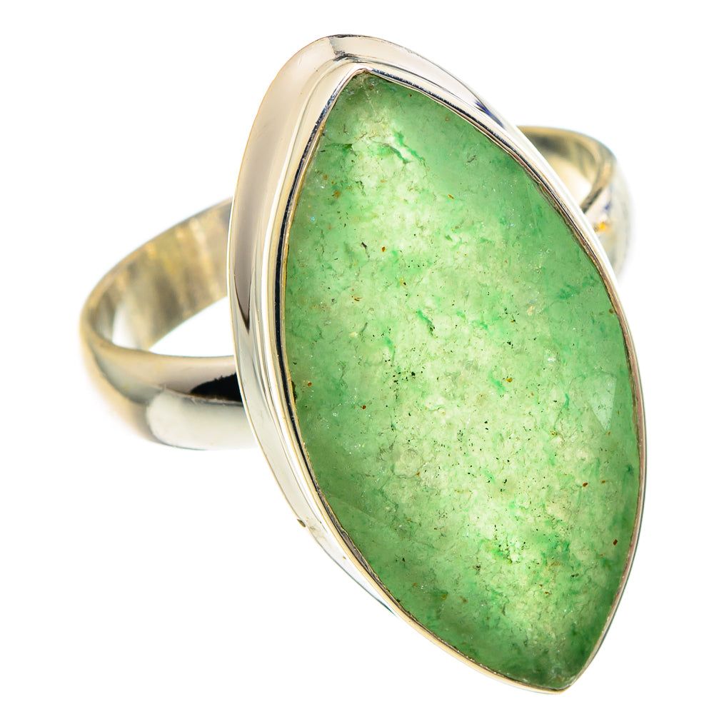Green Aventurine Rings handcrafted by Ana Silver Co - RING90758
