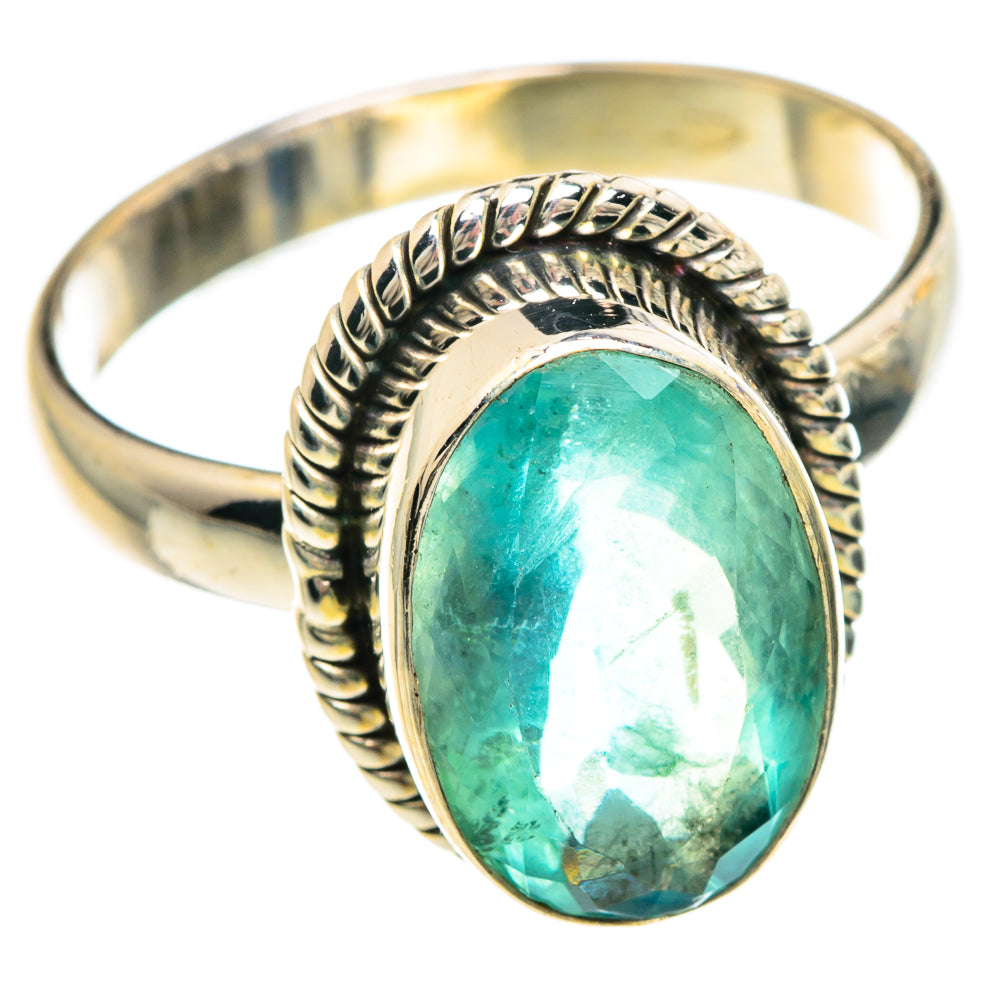 Green Fluorite Rings handcrafted by Ana Silver Co - RING90759