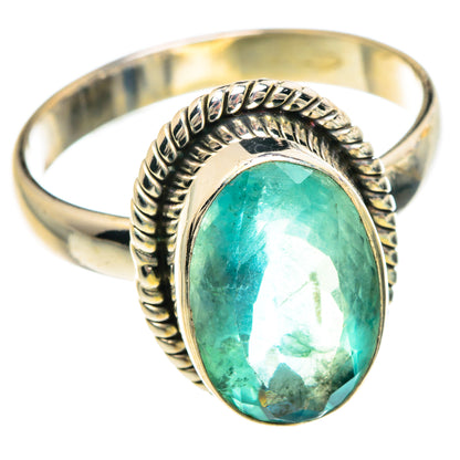 Green Fluorite Rings handcrafted by Ana Silver Co - RING90759