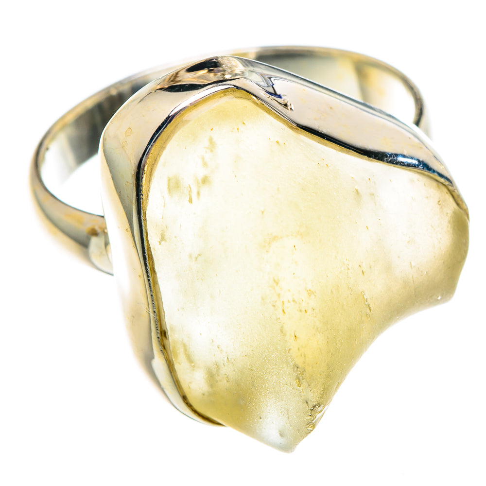 Libyan Desert Glass Rings handcrafted by Ana Silver Co - RING90761 - Photo 2