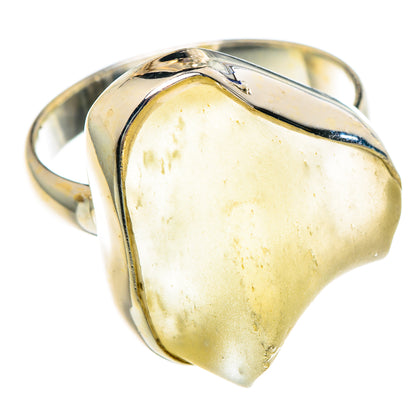 Libyan Desert Glass Rings handcrafted by Ana Silver Co - RING90761 - Photo 2
