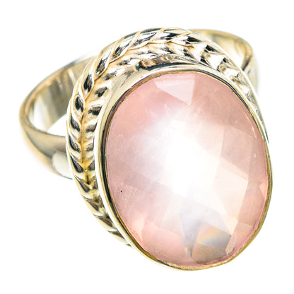 Rose Quartz Rings handcrafted by Ana Silver Co - RING90763