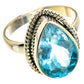 Blue Topaz Rings handcrafted by Ana Silver Co - RING90777