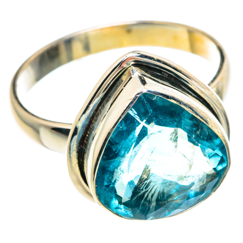 Blue Fluorite Rings handcrafted by Ana Silver Co - RING90781