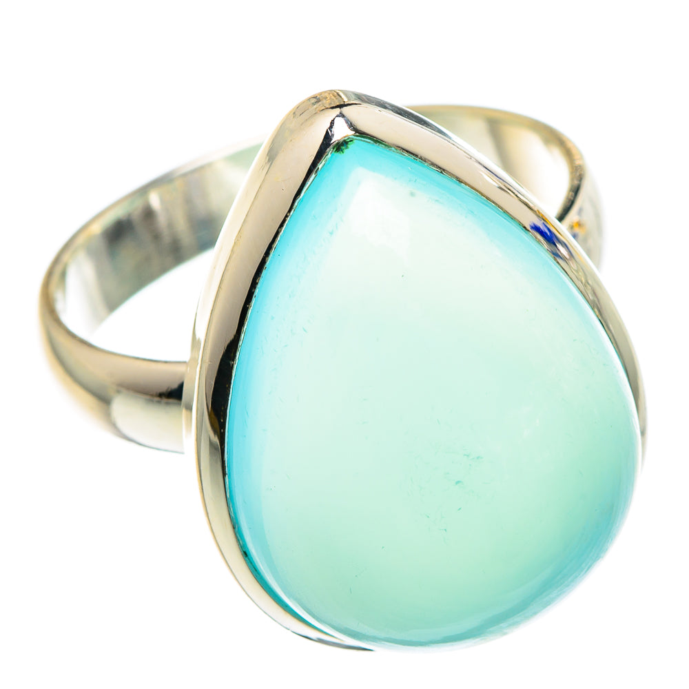 Aqua Chalcedony Rings handcrafted by Ana Silver Co - RING90782
