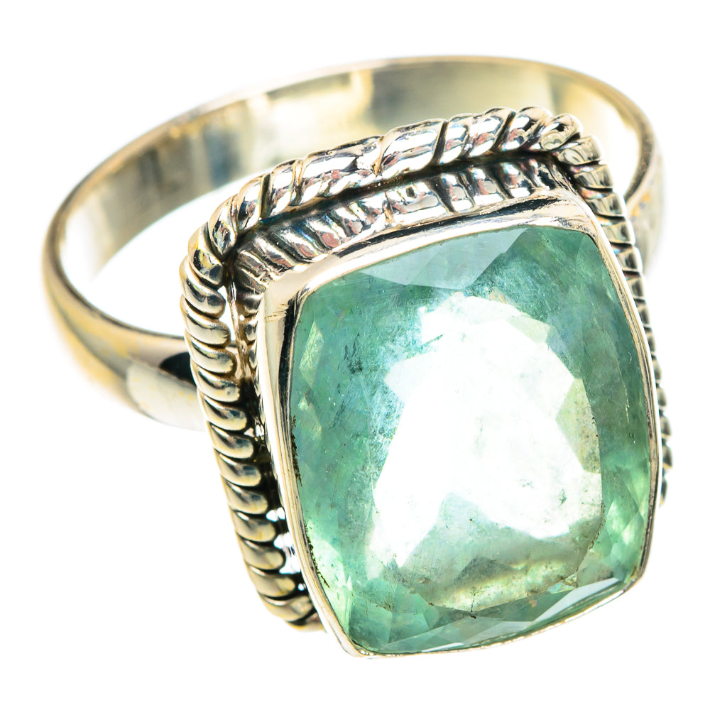 Green Fluorite Rings handcrafted by Ana Silver Co - RING90783