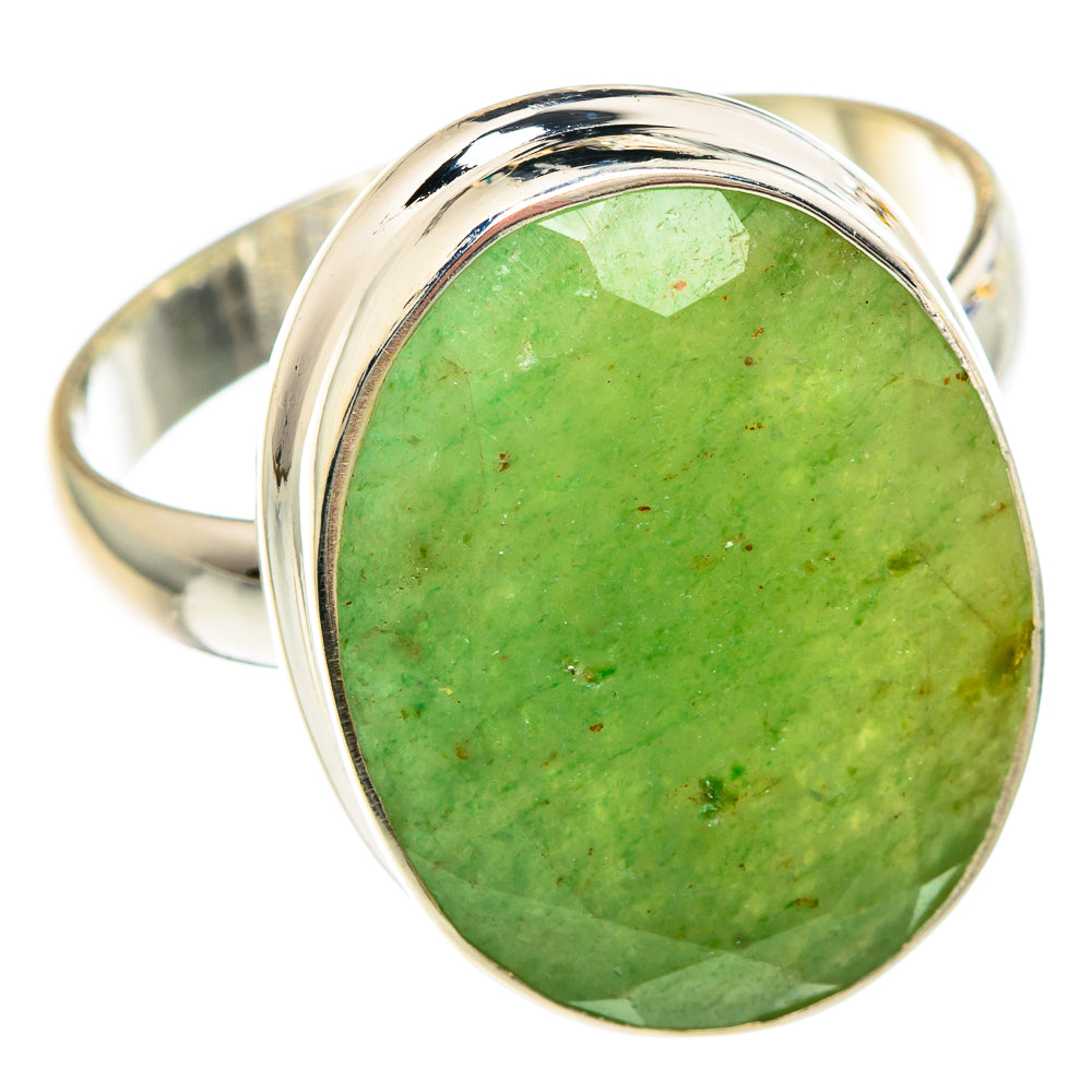 Green Aventurine Rings handcrafted by Ana Silver Co - RING90785