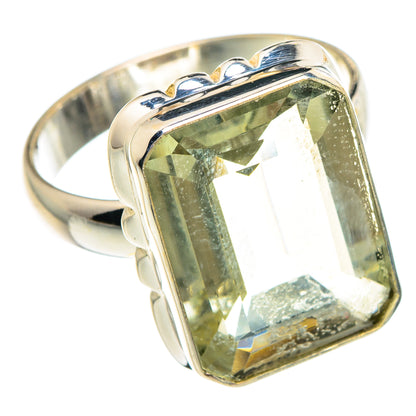 Green Amethyst Rings handcrafted by Ana Silver Co - RING90786