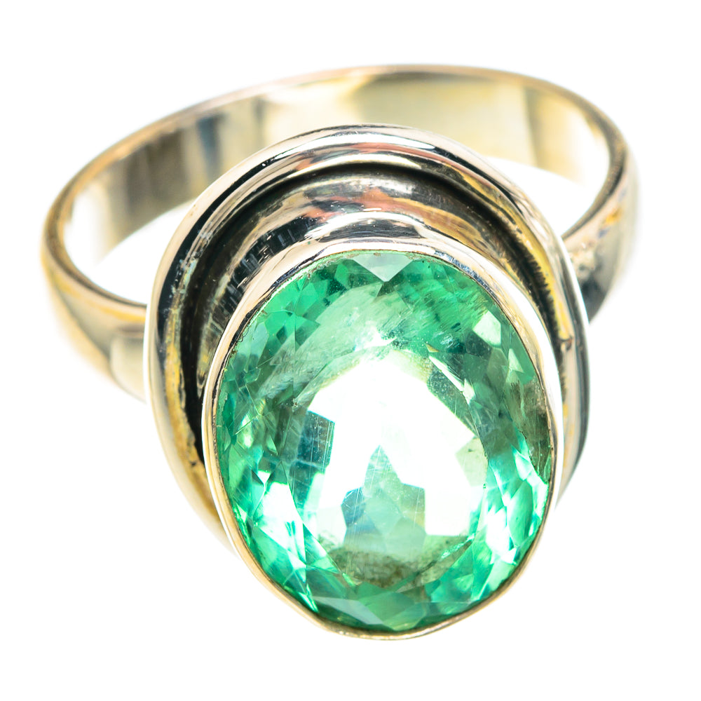 Green Fluorite Rings handcrafted by Ana Silver Co - RING90787