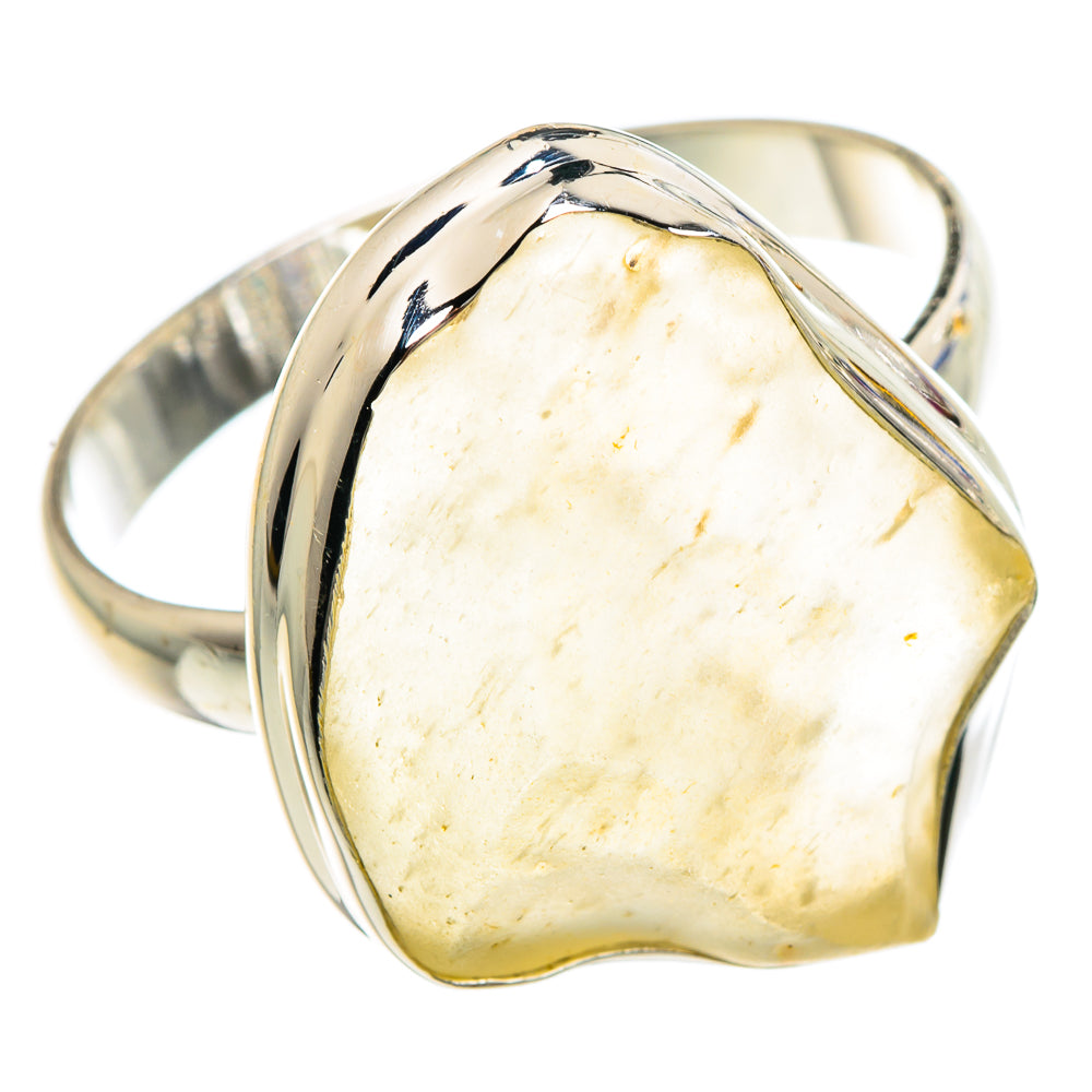 Libyan Desert Glass Rings handcrafted by Ana Silver Co - RING90788