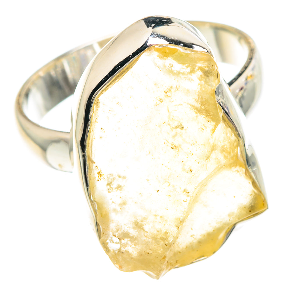 Libyan Desert Glass Rings handcrafted by Ana Silver Co - RING90789