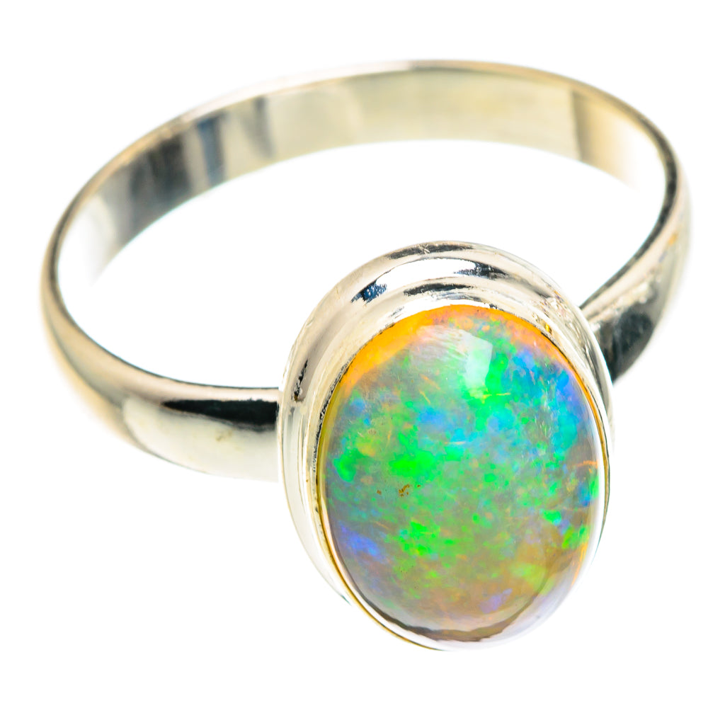 Ethiopian Opal Rings handcrafted by Ana Silver Co - RING90803