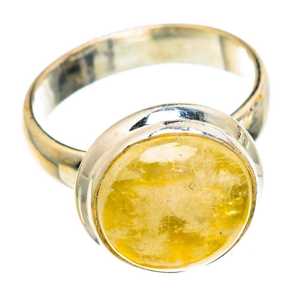 Yellow Moonstone Rings handcrafted by Ana Silver Co - RING90804