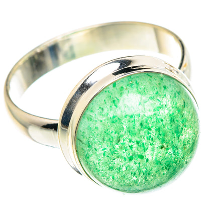 Green Aventurine Rings handcrafted by Ana Silver Co - RING90812