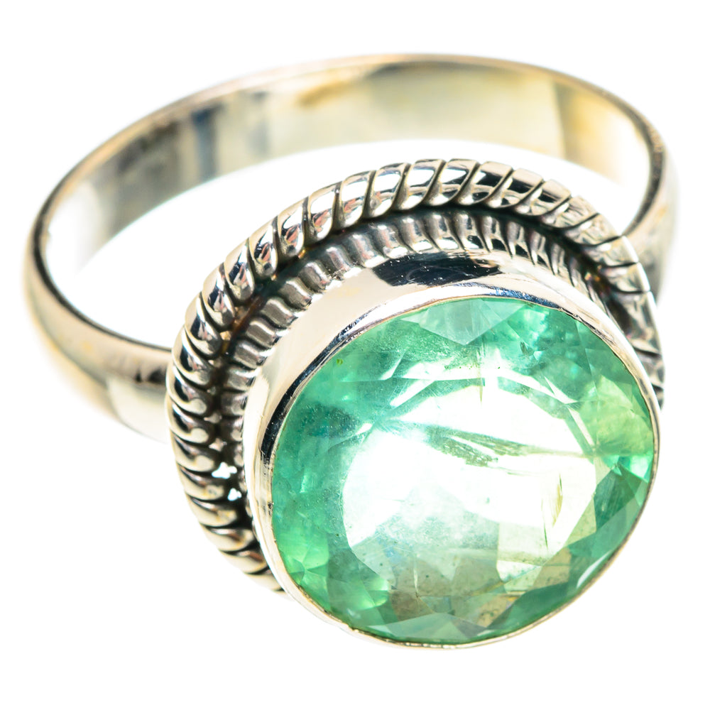 Green Fluorite Rings handcrafted by Ana Silver Co - RING90814 - Photo 2