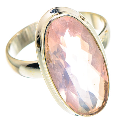 Rose Quartz Rings handcrafted by Ana Silver Co - RING90819