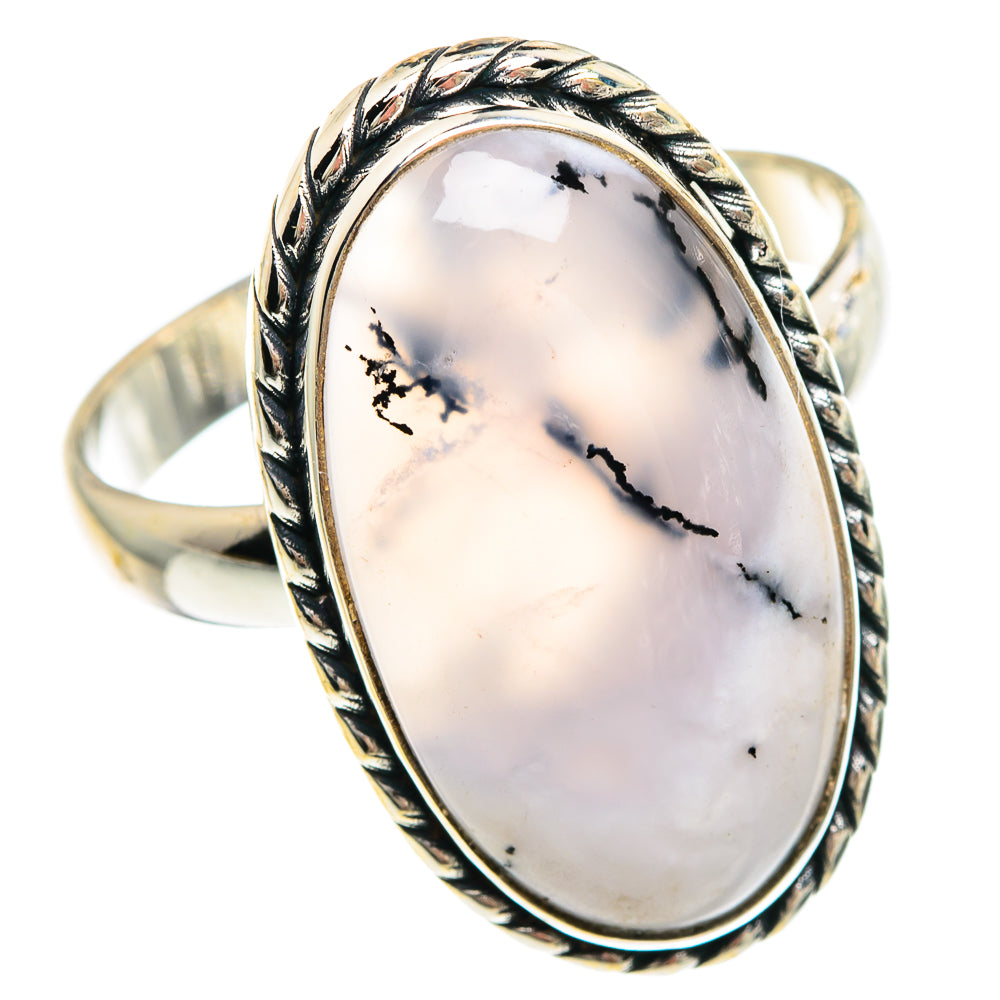 Dendritic Opal Rings handcrafted by Ana Silver Co - RING90834