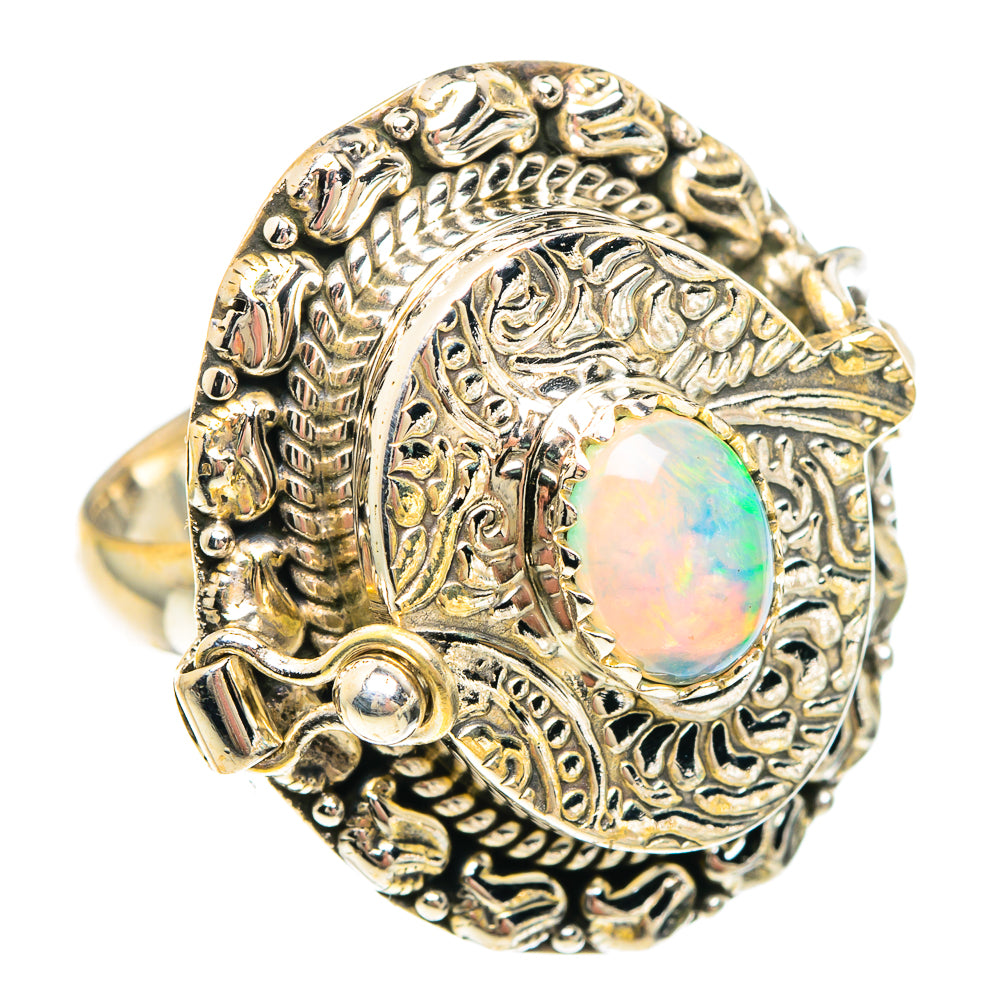Ethiopian Opal Rings handcrafted by Ana Silver Co - RING90842