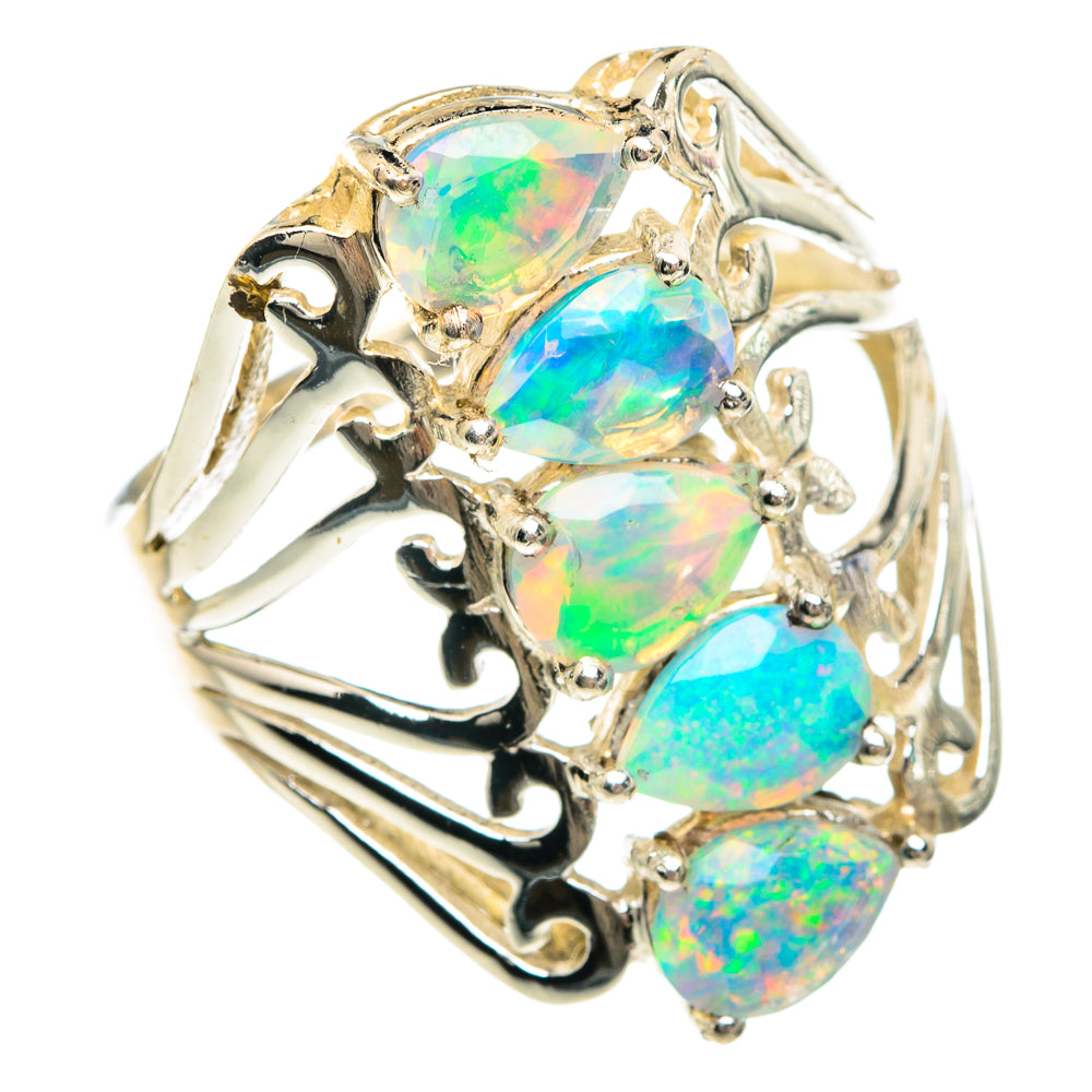 Ethiopian Opal Rings handcrafted by Ana Silver Co - RING90843