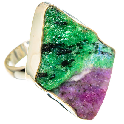 Ruby Zoisite Rings handcrafted by Ana Silver Co - RING90844 - Photo 2