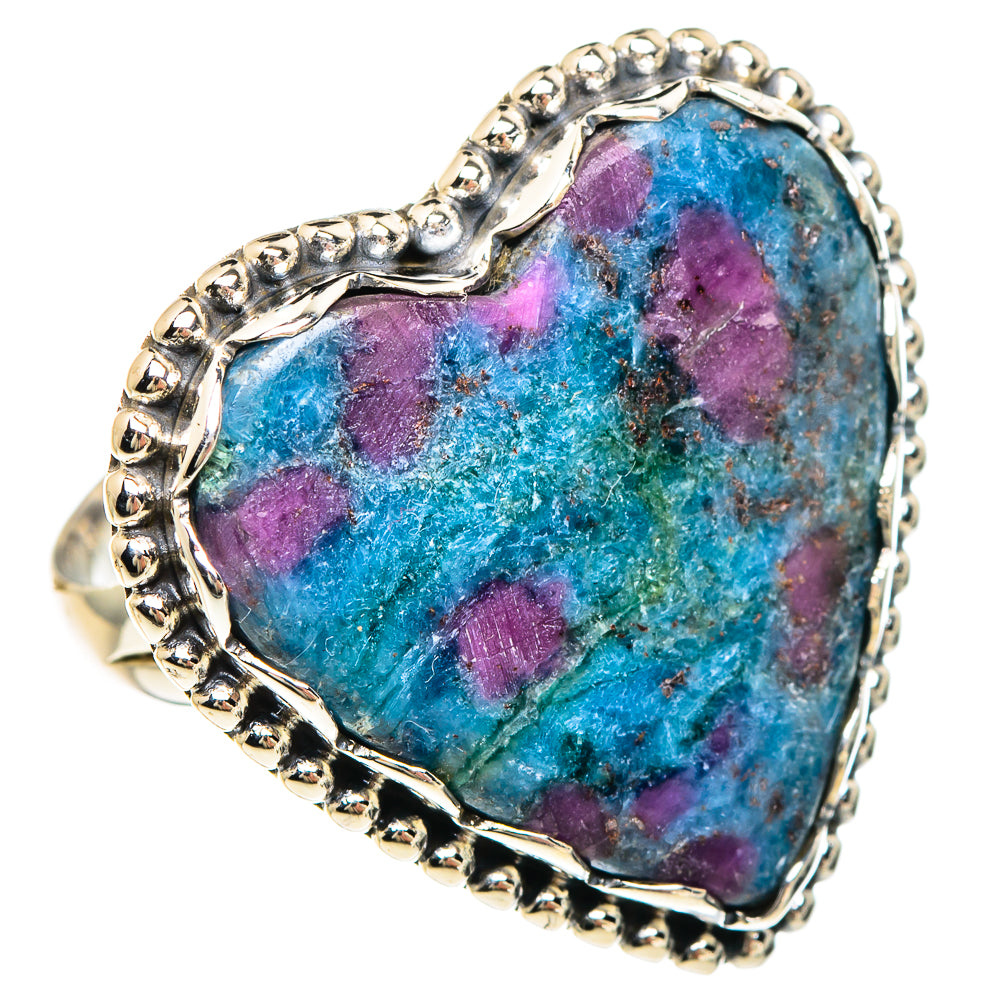 Ruby Fuchsite Rings handcrafted by Ana Silver Co - RING90852