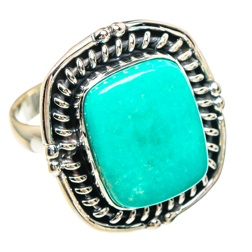 Green Howlite Rings handcrafted by Ana Silver Co - RING90857