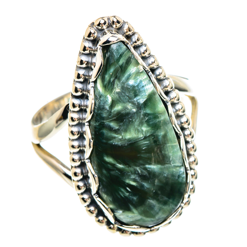 Seraphinite Rings handcrafted by Ana Silver Co - RING90859
